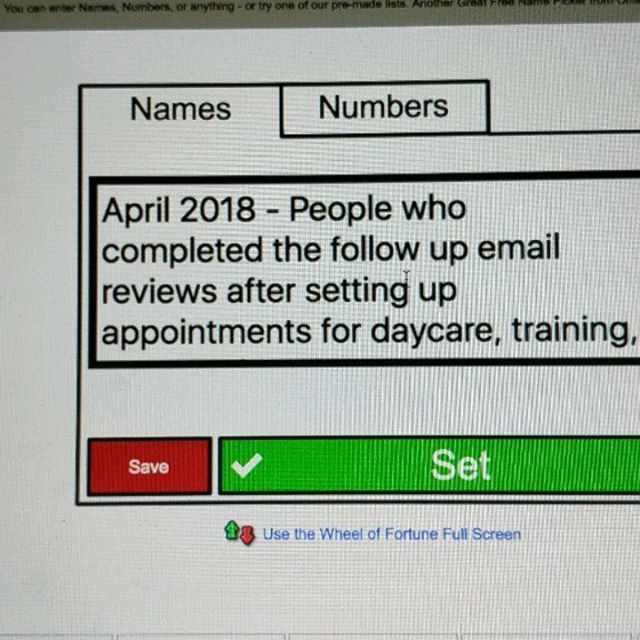 April 2018 – Follow Up Email Review Contest Winner