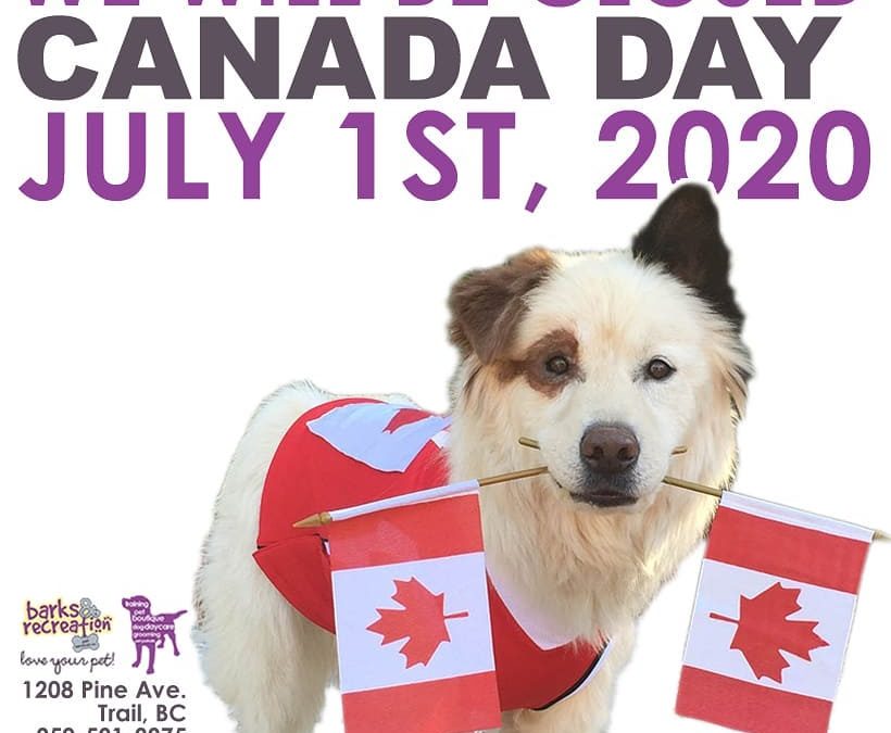 We will be closed on Wednesday for Canada Day, we will re-open our regular hours on Thursday and throughout the remainder of the week. Grooming is unavailable until next week. Retail Hours: 11a – 5p M