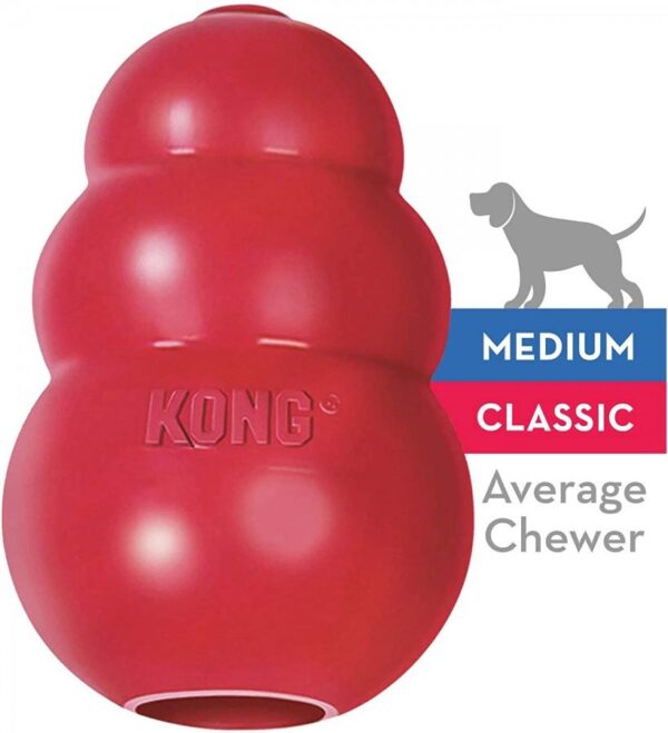 KONG - Classic Red - Dog Treat Dispensing Toy - Medium 9cm (3.5in)