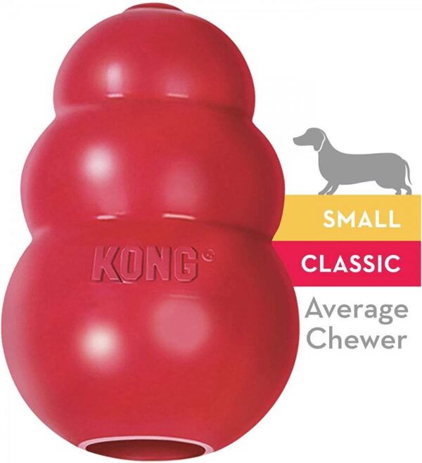 KONG - Classic Red - Dog Treat Dispensing Toy - Small 7.5cm (3in)
