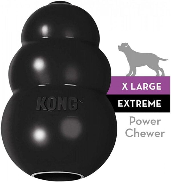 KONG - Extreme Black Dog Treat Dispensing Toy - XLarge 13cm (5.2in)