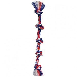 Mammoth Pet Products - Cotton Tug 5 Knot Colored - XLarge 91.5cm (36in)