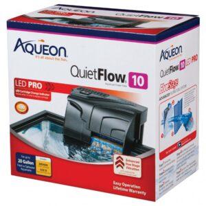 Aqueon - QuietFlow LED Pro Power Filter 10 - Up to 10G - 16x10x16cm (6.4x3.8x 6.3in)