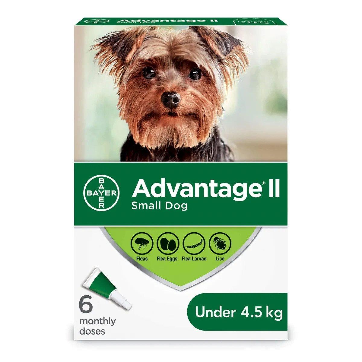 Bayer-K9-Advantage-II-Small-Dog-Once-A-Month-Topical-Flea-Treatment-Under-4.5-kg-6-Dose