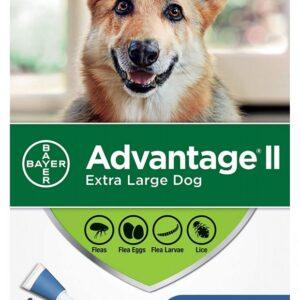 Bayer - K9 Advantage® II XLarge Dog Once-A-Month Topical Flea Treatment - Over 25 kg - 4 Doses