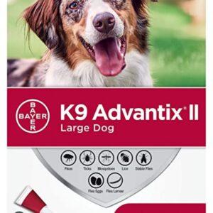 Bayer - K9 Advantix® II Large Dog Once-A-Month Topical Flea & Tick Treatment - 11 kg to 25 kg - 6 Dose