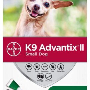 Bayer - K9 Advantix® II Small Dog Once-A-Month Topical Flea & Tick Treatment - Under 4.5 kg - 6 Doses