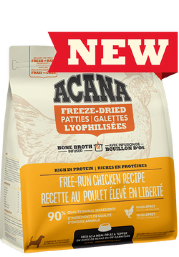 Champion Foods - Acana Freeze Dried Patties FREE-RUN CHICKEN Dog Food
