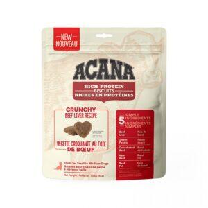 Champion Foods - Acana High-Protein Crunchy Biscuits BEEF LIVER Recipe - Small - 255G (9OZ)