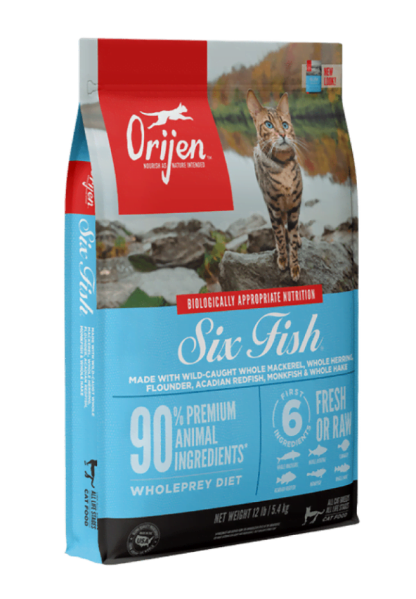 Champion Foods - Orijen CAT SIX FISH Cat Food - 1.8KG (3.97lbs)