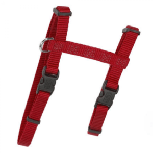 Coastal - Figure H Adjustable Nylon Cat Harness RED - 1 x 25-46CM (3/8x10-18in)