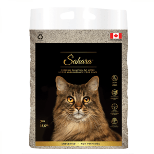 Eco Solutions - SAHARA CLUMPING CLAY Unscented Litter - 10KG (22lb)