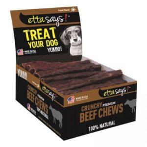 Treat Planet - Etta Says Premium Crunchy BEEF Chews - Bulk 10CM (4in)
