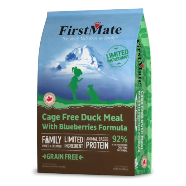 FirstMate - Cat LID GF Cage Free DUCK AND BLUEBERRIES - 1.81kg (4lb)