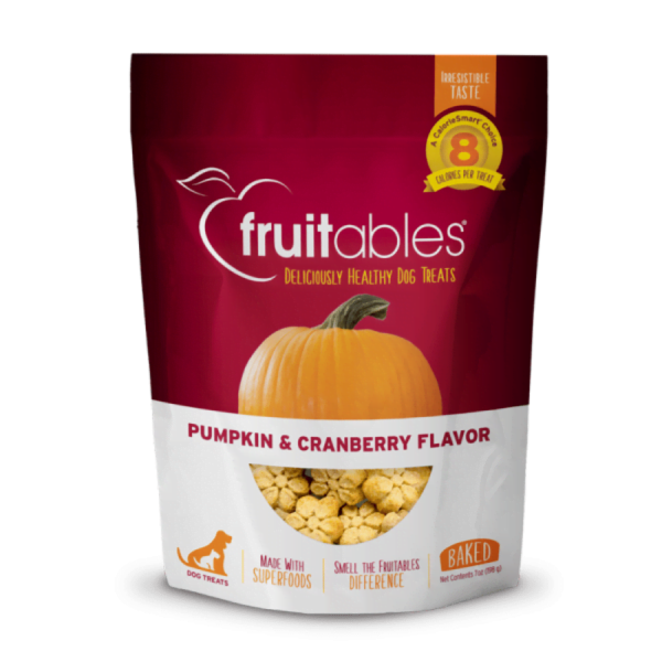 Fruitables - Dog Pumpkin & Cranberry Crunchy Treats - 198g (7oz)
