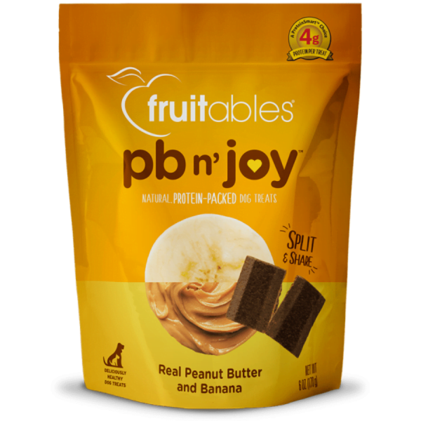 Fruitables - PB n' Joy Peanut Butter & Banana Bars Dog Soft Treat - 170g (6oz)