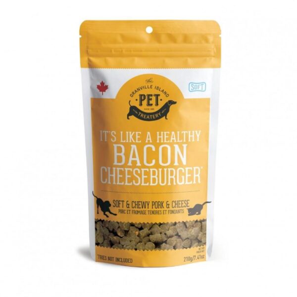 Granville Island Pet Treatery - Healthy Bacon Cheeseburger Pork & Cheese - 210g (7.41oz)