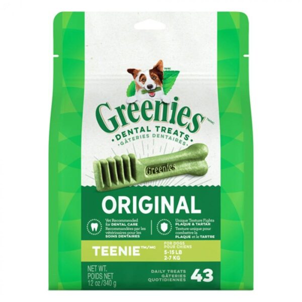 Greenies - Dog Dental Chew ORIGINAL - TEENIE 43CT - 340GM (12oz)