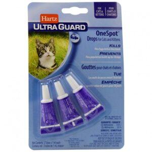 Hartz - Ultra Guard Control One Spot Flea Drops - KITTEN and CAT - 3 x 1ML