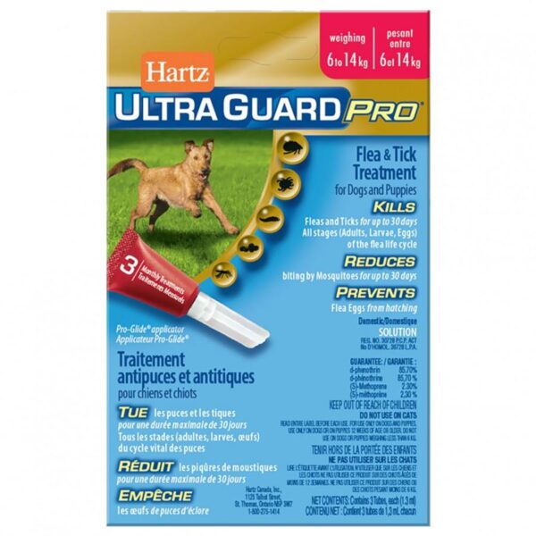 Hartz - Ultra Guard PRO Flea and Tick Drops - DOGS - 6-14KG
