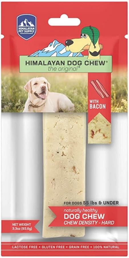 Himalayan Dog Chew - LARGE Yaky BACON Flavor - Up to 55LBS - 93GM (3.3oz)