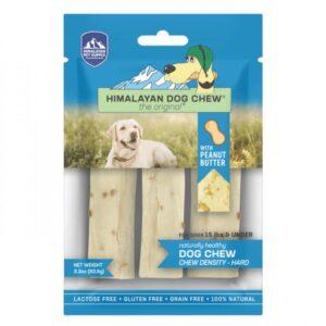 Himalayan Dog Chew - SMALL Yaky PEANUT BUTTER Flavor - Up to 15LBS - 93GM (3.3oz)