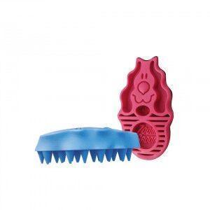 Kong - Zoom Groom Soft Puppy Curry Brush - Boysenberry 10cm (3.9in)