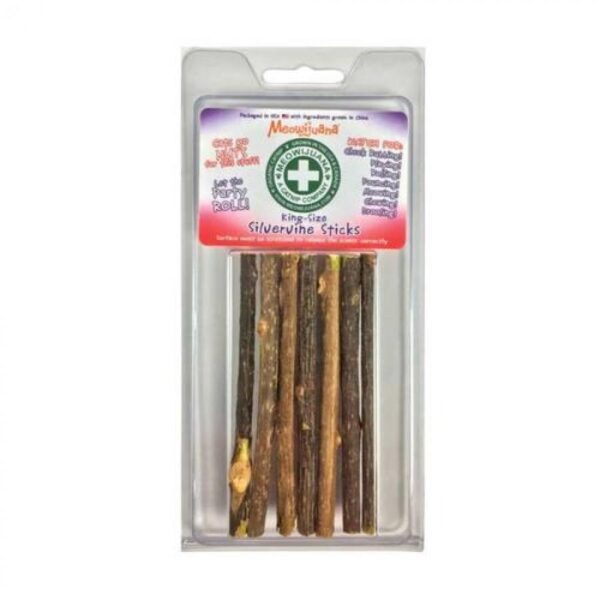 Meowijuana - Silvervine Stick - King Size - 6 pack