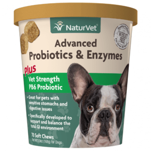NaturVet - Soft Chew Advanced Probiotic & Enzymes - 70CT - 168g (5.9oz)