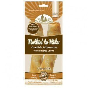 Nothin To Hide - Roll PEANUT BUTTER Dog Chew - Small - 12.7CM (5in) 2PK