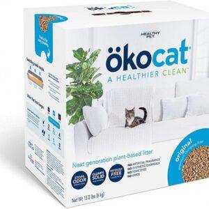 Okocat - Original Wood Cat Litter Natural and Clumping - 4.5KG (9.9lb)