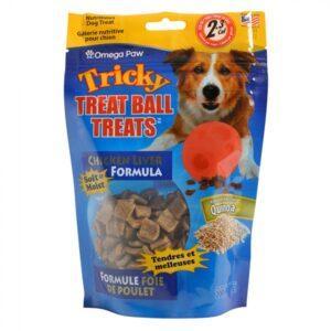 Omega Paw - Tricky Treat Ball Dog Treats - Chicken - 200G