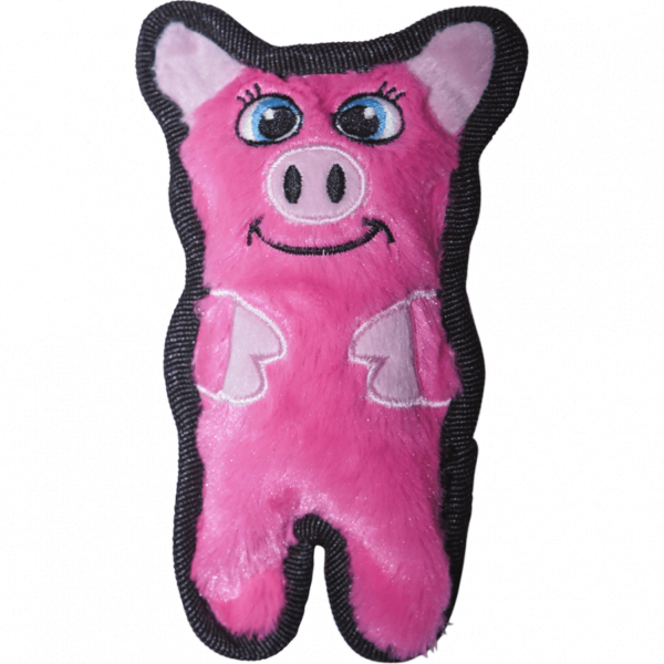 Outward Hound - Invincibles Mini Pig Stuffing Free & Squeak - 17cm (7in)