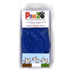 Pawz - MEDIUM Rubber Dog Boots - BLUE