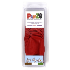 Pawz - SMALL Rubber Dog Boots - RED
