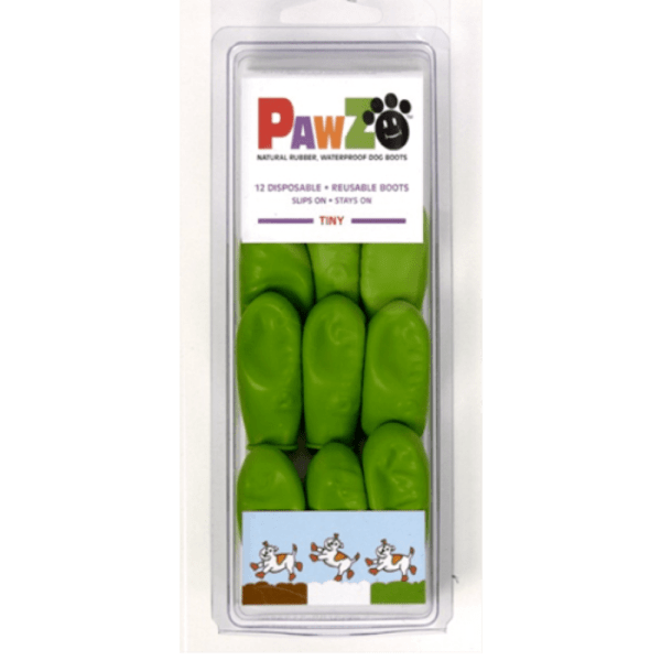 Pawz - TINY Rubber Dog Boots - APPLE GREEN