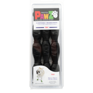 Pawz - TINY Rubber Dog Boots - BLACK
