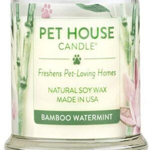 Pet House - Bamboo Watermint Candles - Large 11x9cm (4x3.5in)