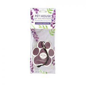 Pet House - Lavender Green Tea Car Air Freshener - 7.5cm (3in)