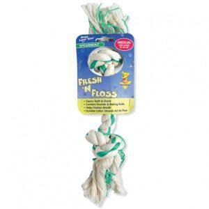 Petmate - Fresh NFloss Spearmint 2 Knot Bone - Dog Toy - X-Small 18cm (7.1in)