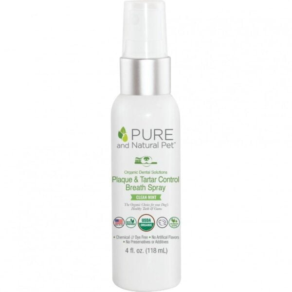 Pure and Natural Pet - Organic Dental Plaque and Tarter Control Spray - 59ML