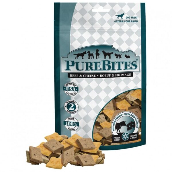 PureBites - BEEF AND CHEESE Dog Treats - 120G (4.2oz)