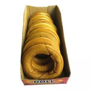 Rollover - Pressed PORKHIDE RINGS Dog Chew - 12CM (4.75in) (sold separately)