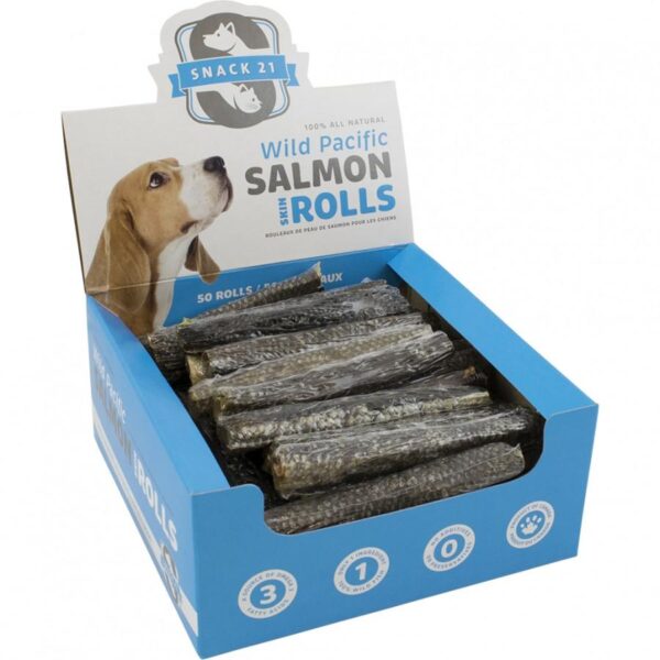 Snack 21 - Salmon Skin ROLLS - 13CM (5in) (sold separately)-2
