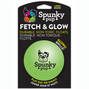 Spunky Pup - Fetch and Glow Ball - Large 8cm (3.15in)
