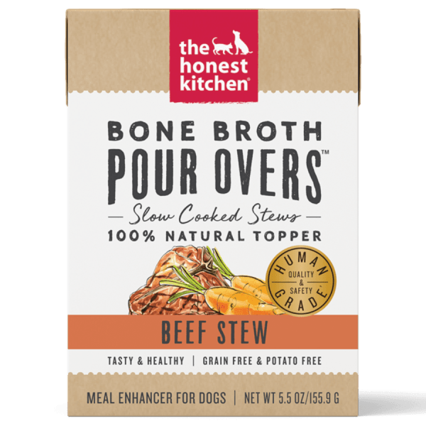 The Honest Kitchen - Dog GF Pour Overs Bone Broth Beef Stew - 155.9g (5.5 oz)