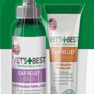 Vets Best - Ear Relief Wash 4OZ + Dry 2OZ 2PK