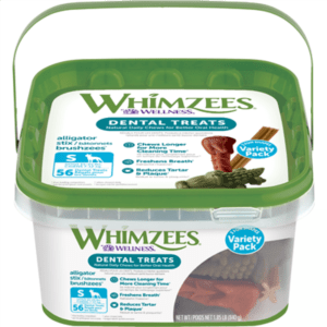 Whimzees - VARIETY PACK Dental Chews - Small 56PK - 840GM (1.85lb)