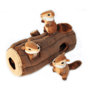 Zippy Paws - Burrow Squeaker Toy Burrow Log - 35cm (13.8in)