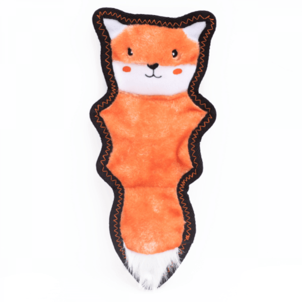 Zippy Paws - Z-Stitch Skinny Peltz Squeaker Toy Fox - 32.5cm (12.8in)